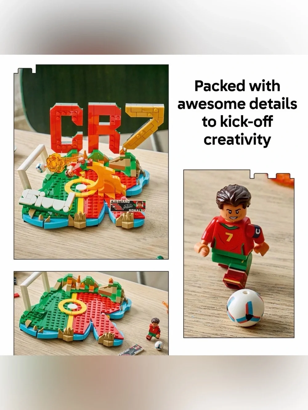 LEGO 66823 Cristiano Ronaldo Collector Edition CR7  2 Sets/2 in 1, 1344 PCS, NWT